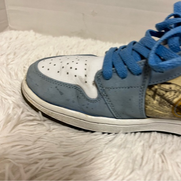 Air jordan 1 mid alpha white university blue sz 9 - Picture 11 of 16